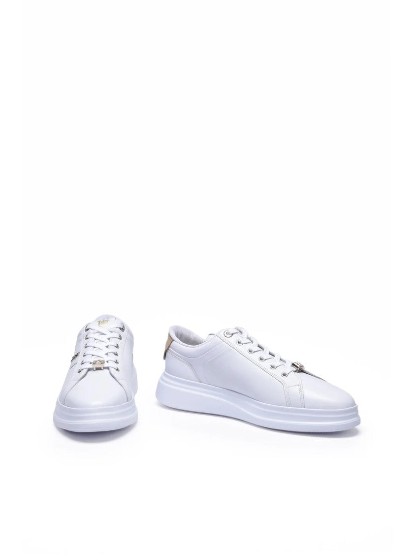 Tommy Hilfiger White Pointy Court Hardware Sneakers