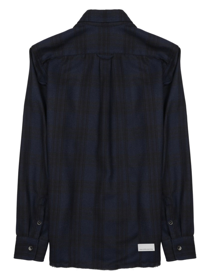 Nine In The Morning Neutrals Giosue Long-Sleeved Cotton-Blend Shirt