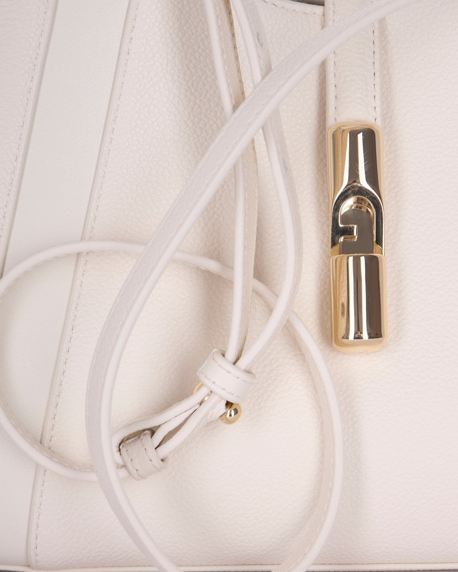 Furla Structured Pebbled Leather Tote