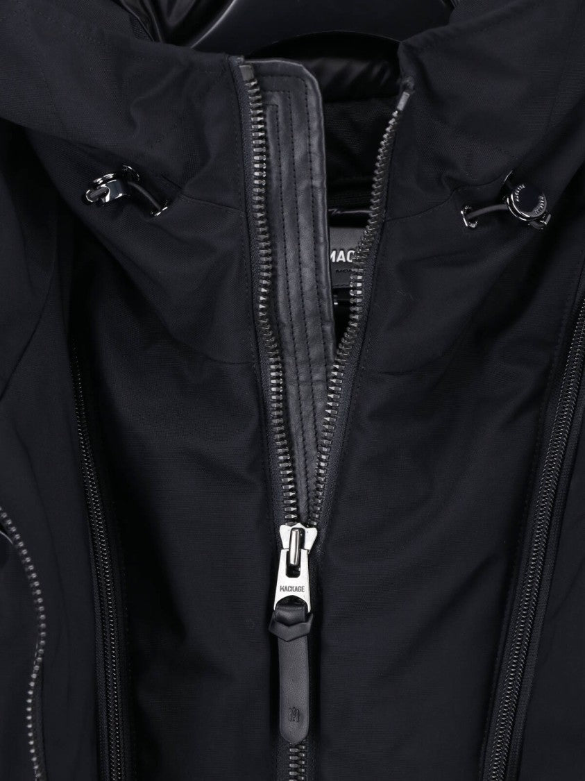 Mackage Black Edward Hooded Waterproof Jacket