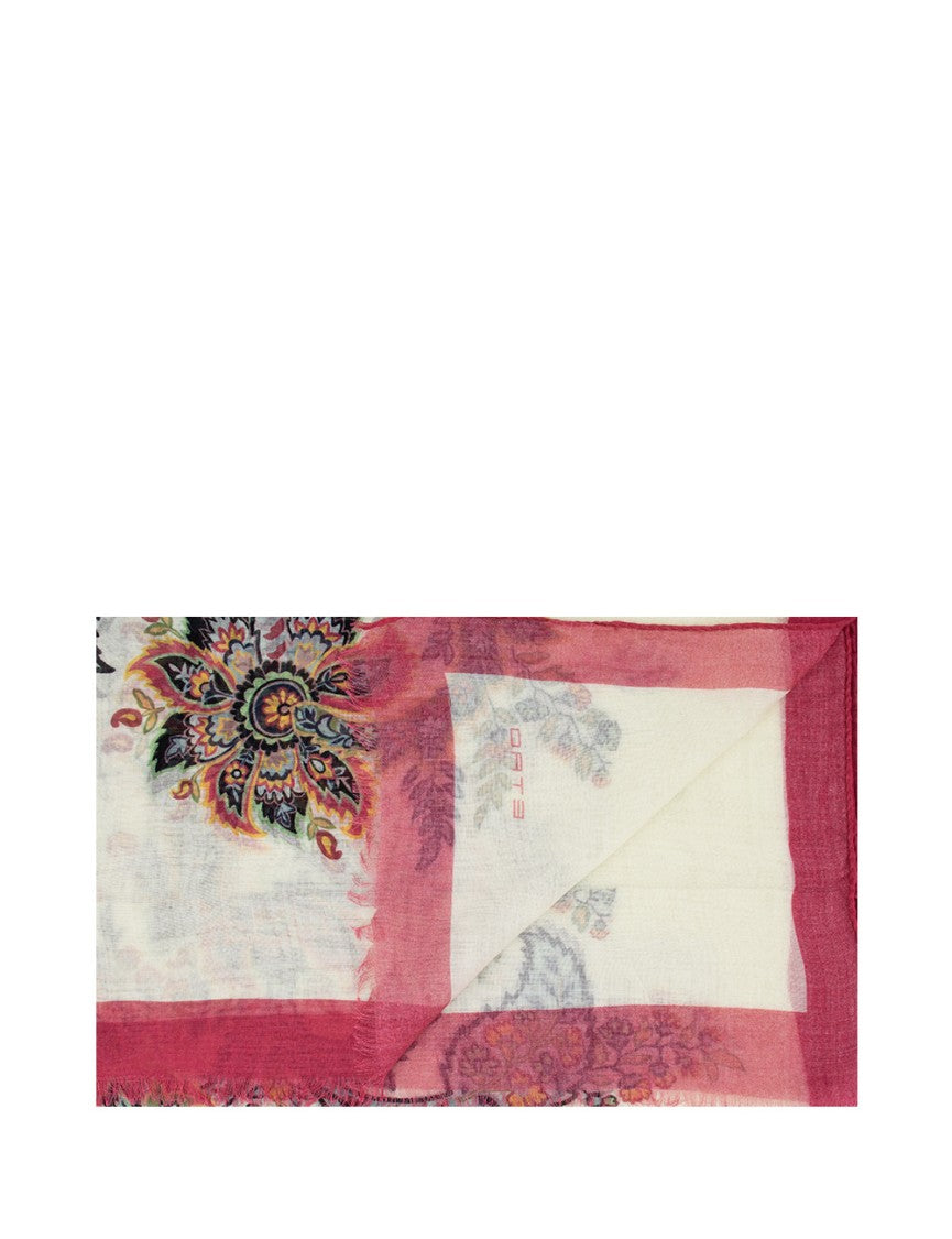 Etro Delicate Floral Motif Scarf