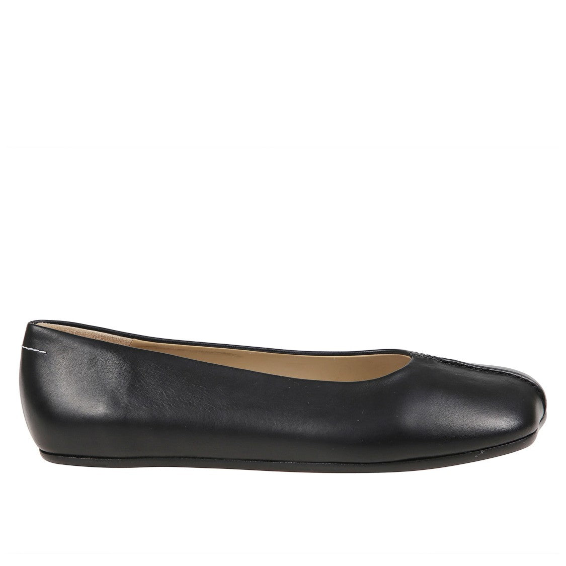 Mm6 By Maison Margiela Rounded-Toe Ballerina Flats