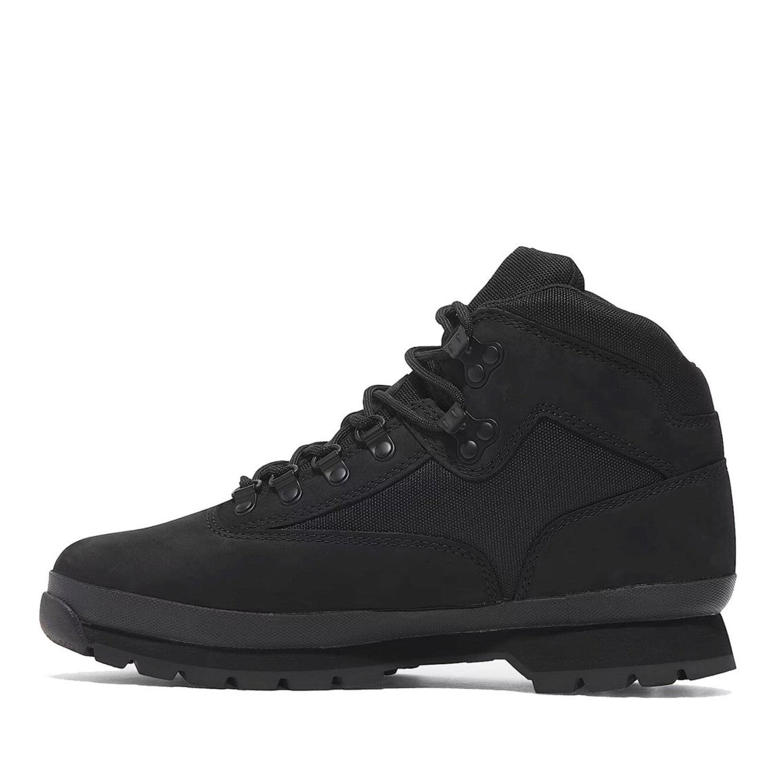Timberland Black Euro Hiker Nubuck Low-Cut Boots