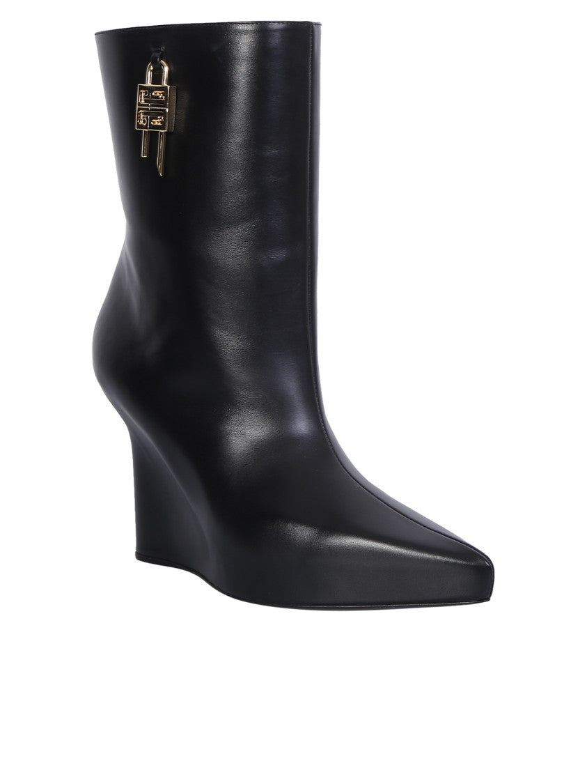 Givenchy Black Pointed Toe Ankle Boots