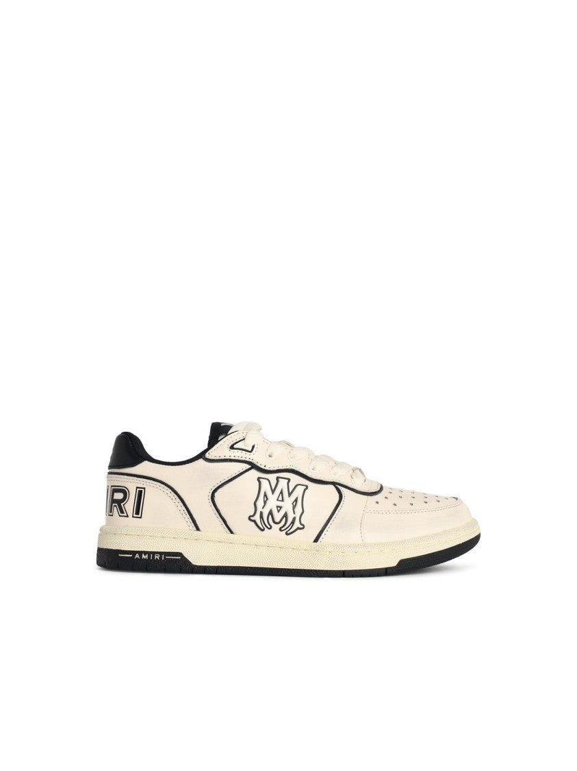 Amiri 'Newport' Ivory White Leather Blend Sneakers