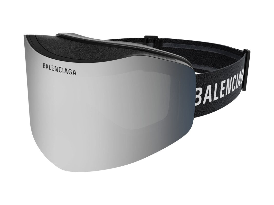 Balenciaga Bb0379s Futuristic Shield Sunglasses
