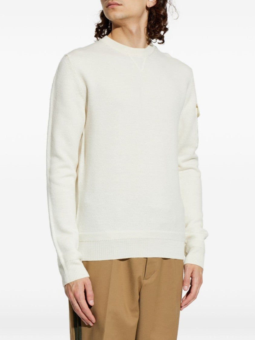 Moncler Crew Neck Patch Pocket Sweater