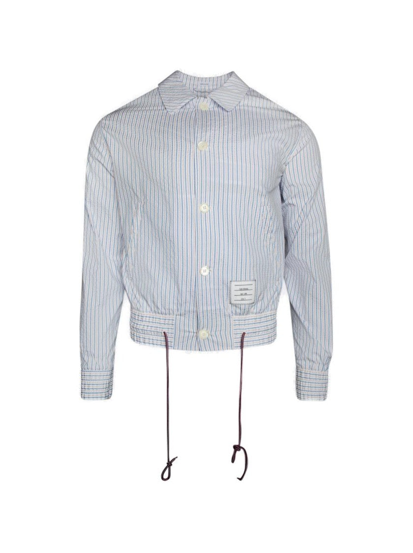 Thom Browne Seersucker Swim Tech Blouson Jacket