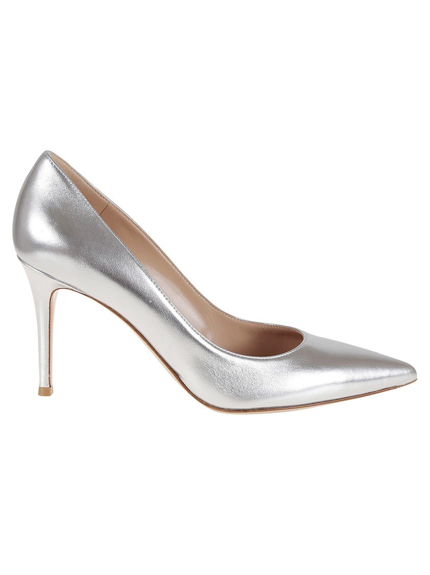 Gianvito Rossi High-Heeled Pumps With Pointed Toe And Metallic Finish