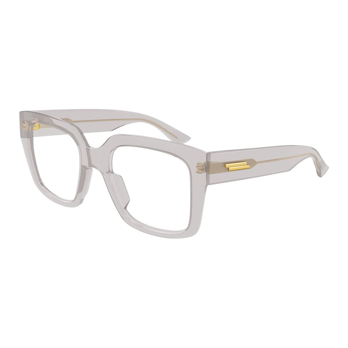 Bottega Veneta Bv1409o Translucent Oversized Square Frame Eyeglasses