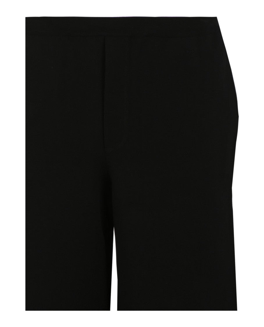 Ferragamo Mid-Rise Wide-Leg Pants With Minimalist Design