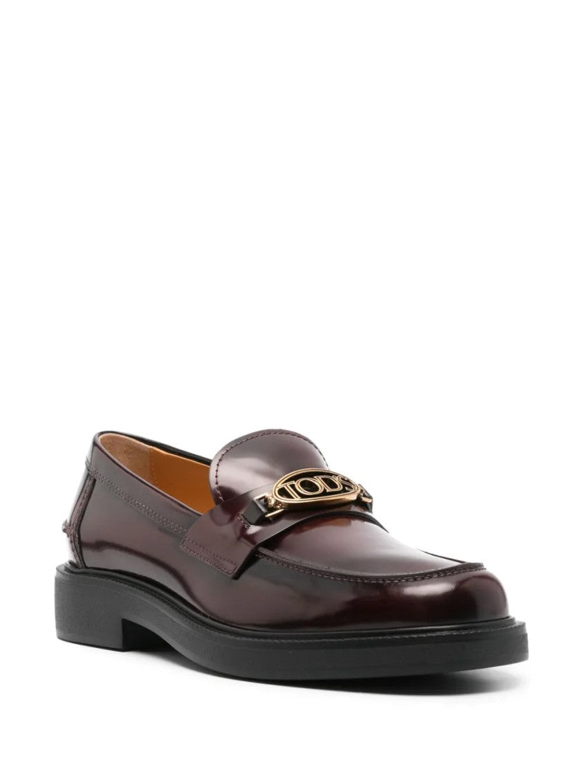 Tod's Glossy Cow Leather Loafers