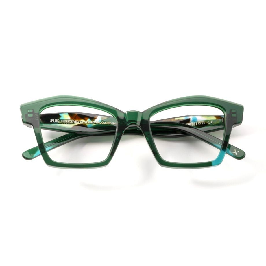 Jplus Luna Oversized Square Frame Acetate Eyeglasses