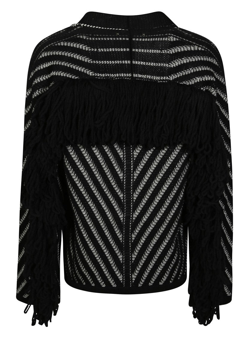 Golden Goose Cropped Striped Cardigan