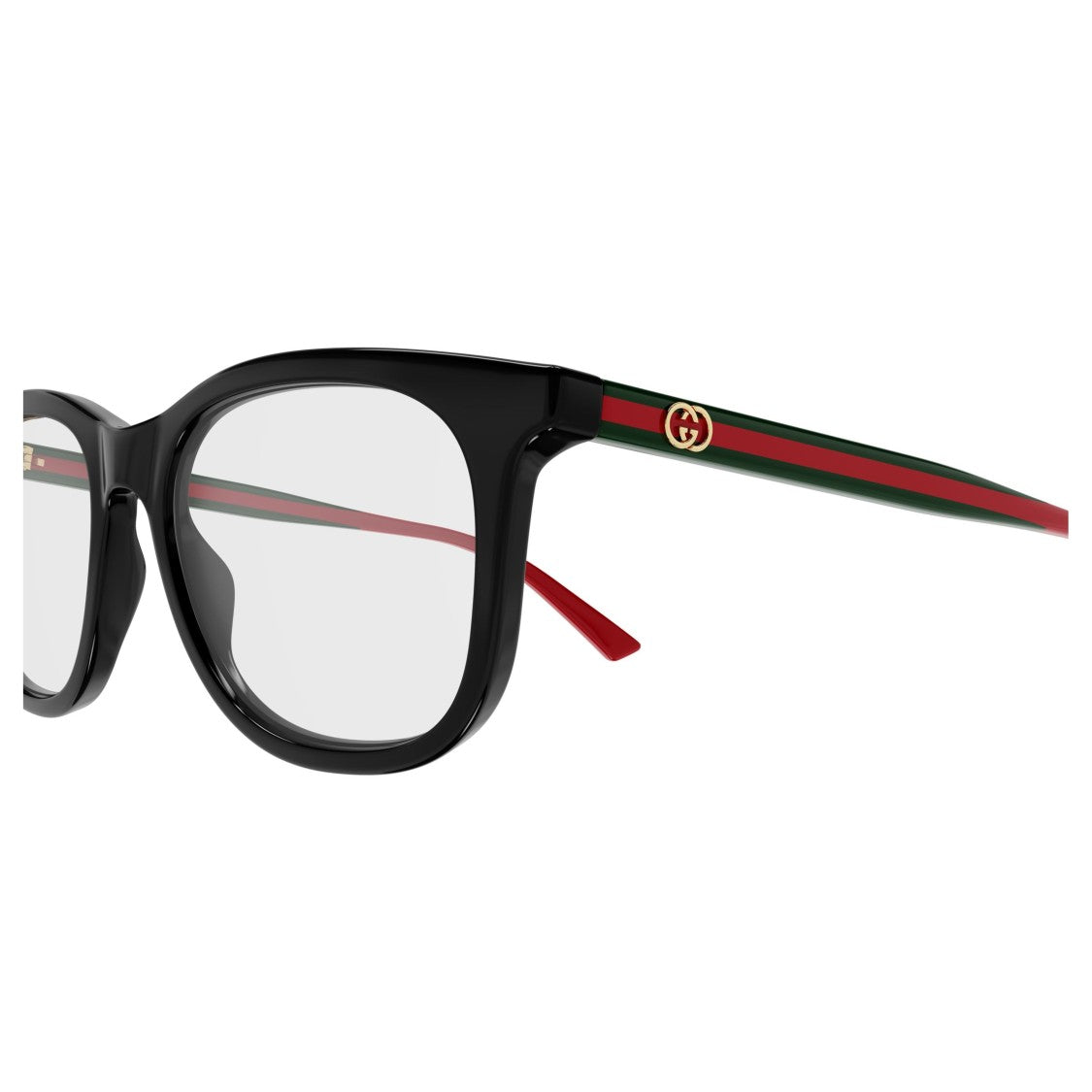 Gucci Gg1990o Bold Black Acetate Square Eyeglasses