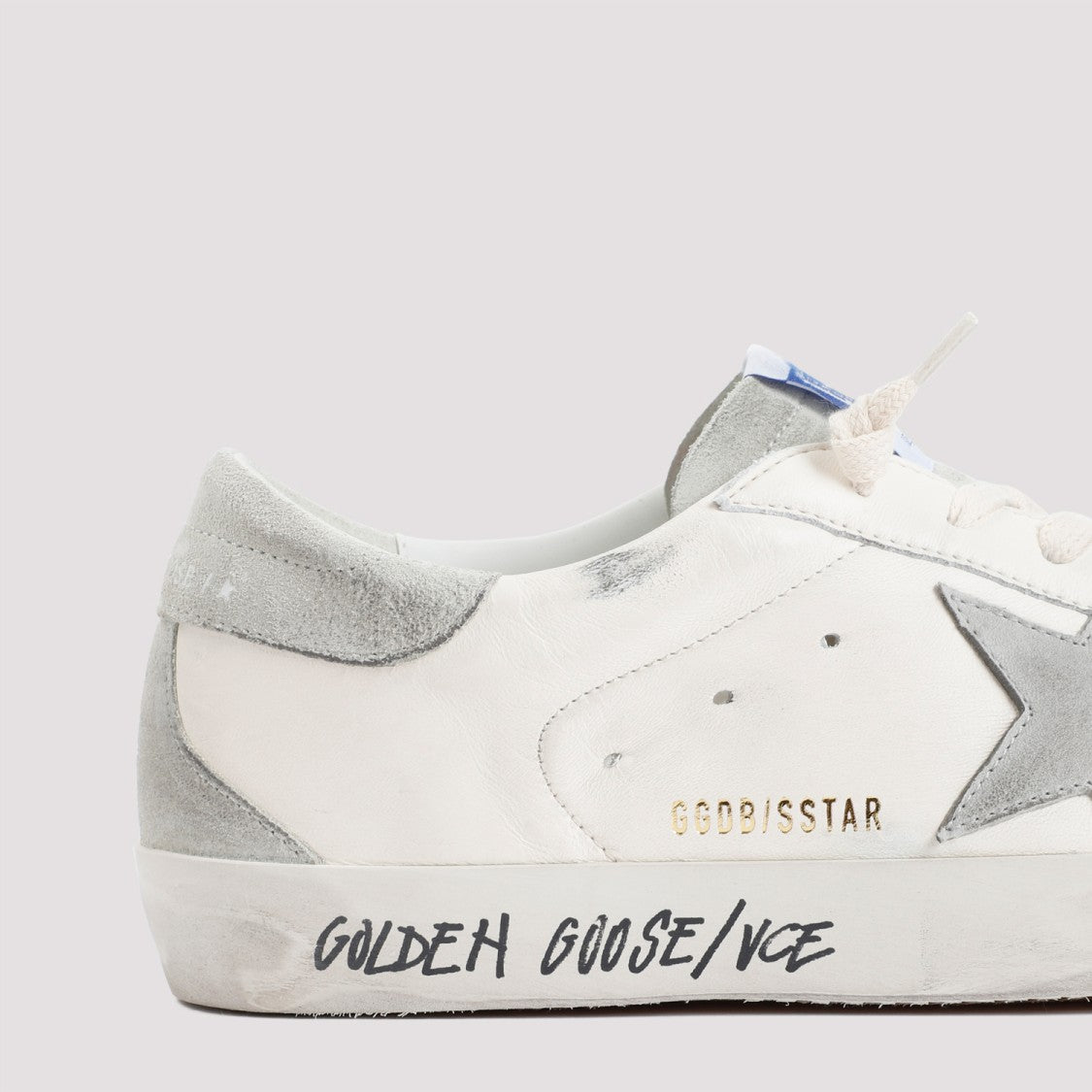 Golden Goose Superstar White Ice Grey Lamb Leather Sneakers