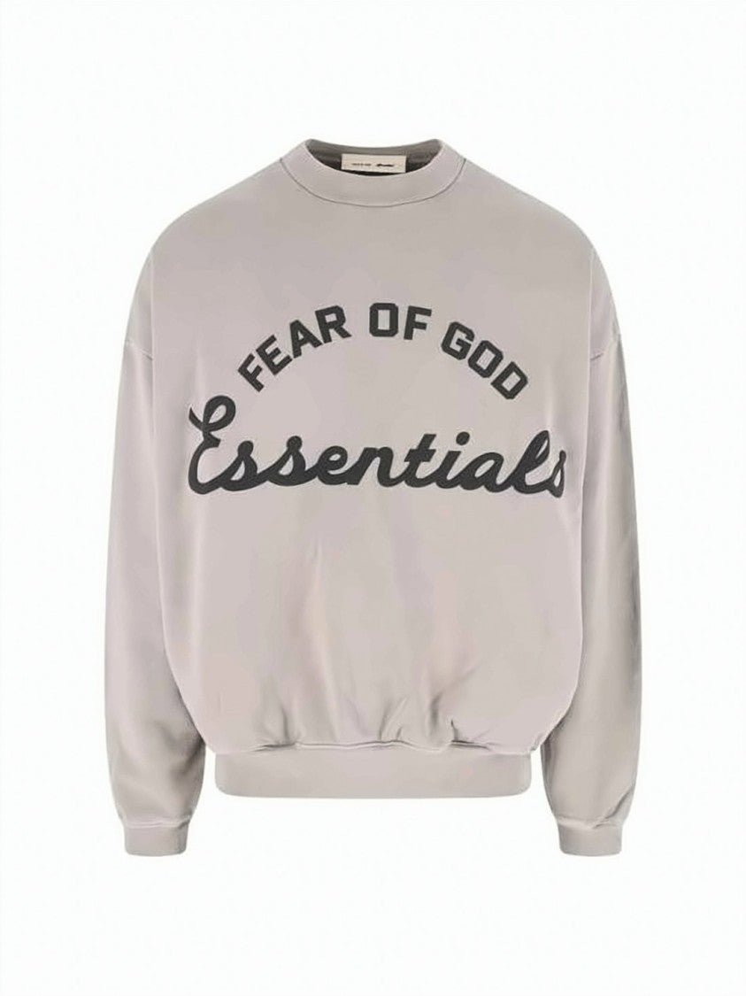 Fear Of God Relaxed Fit Long-Sleeve Sweatshirt With Bold Text Design