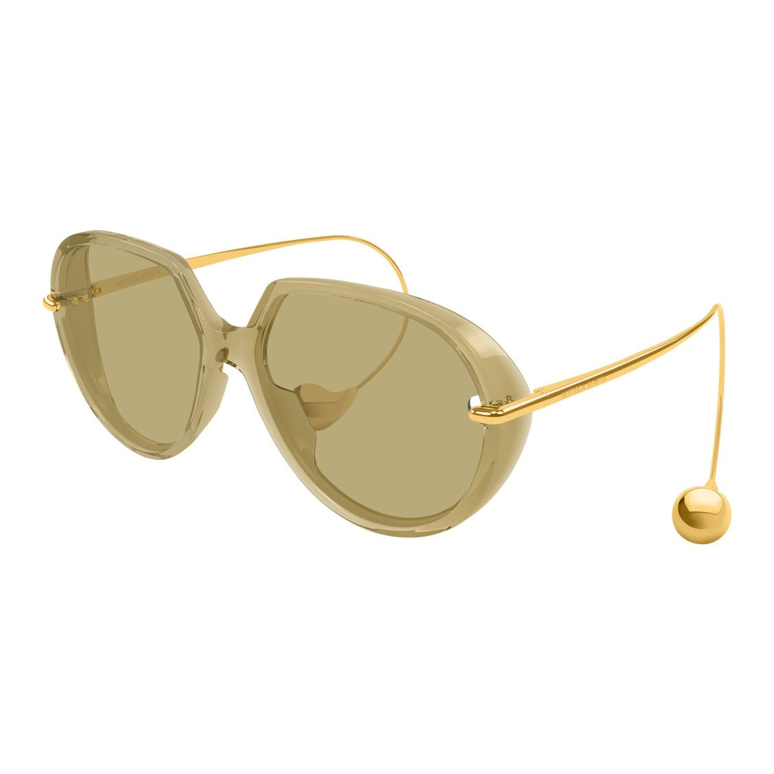Bottega Veneta Bv1436s Translucent Oversized Sunglasses
