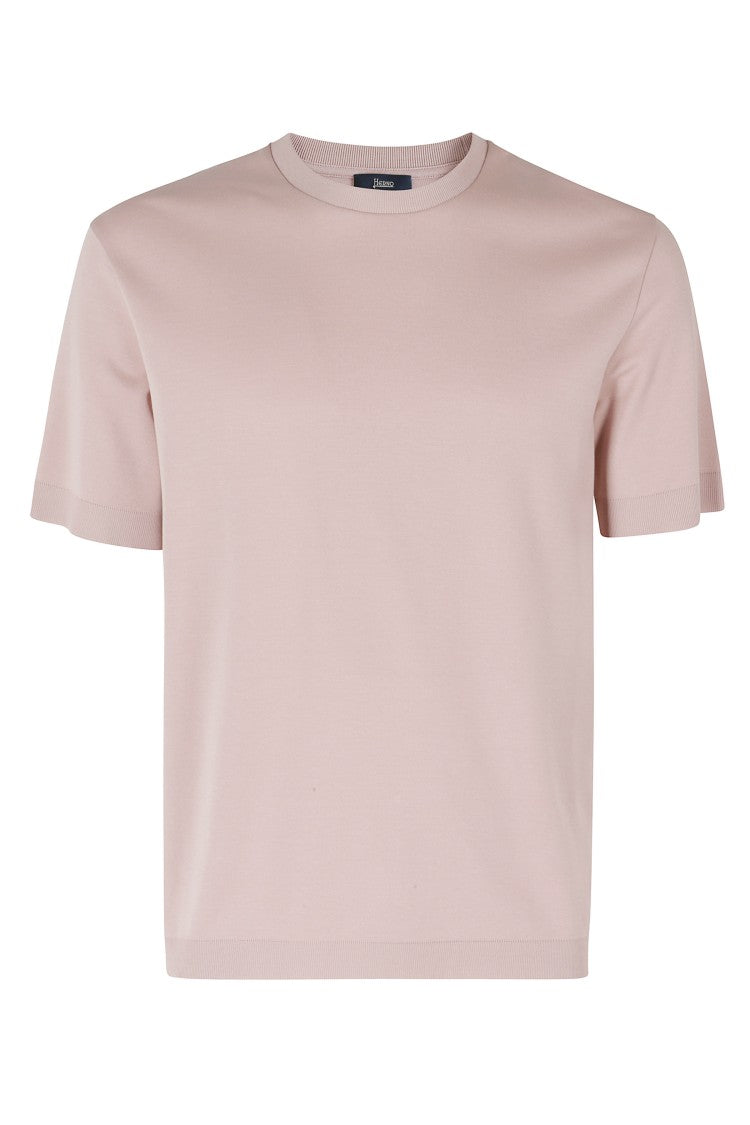 Herno Powder Crew Neck Pique Cotton T-Shirt