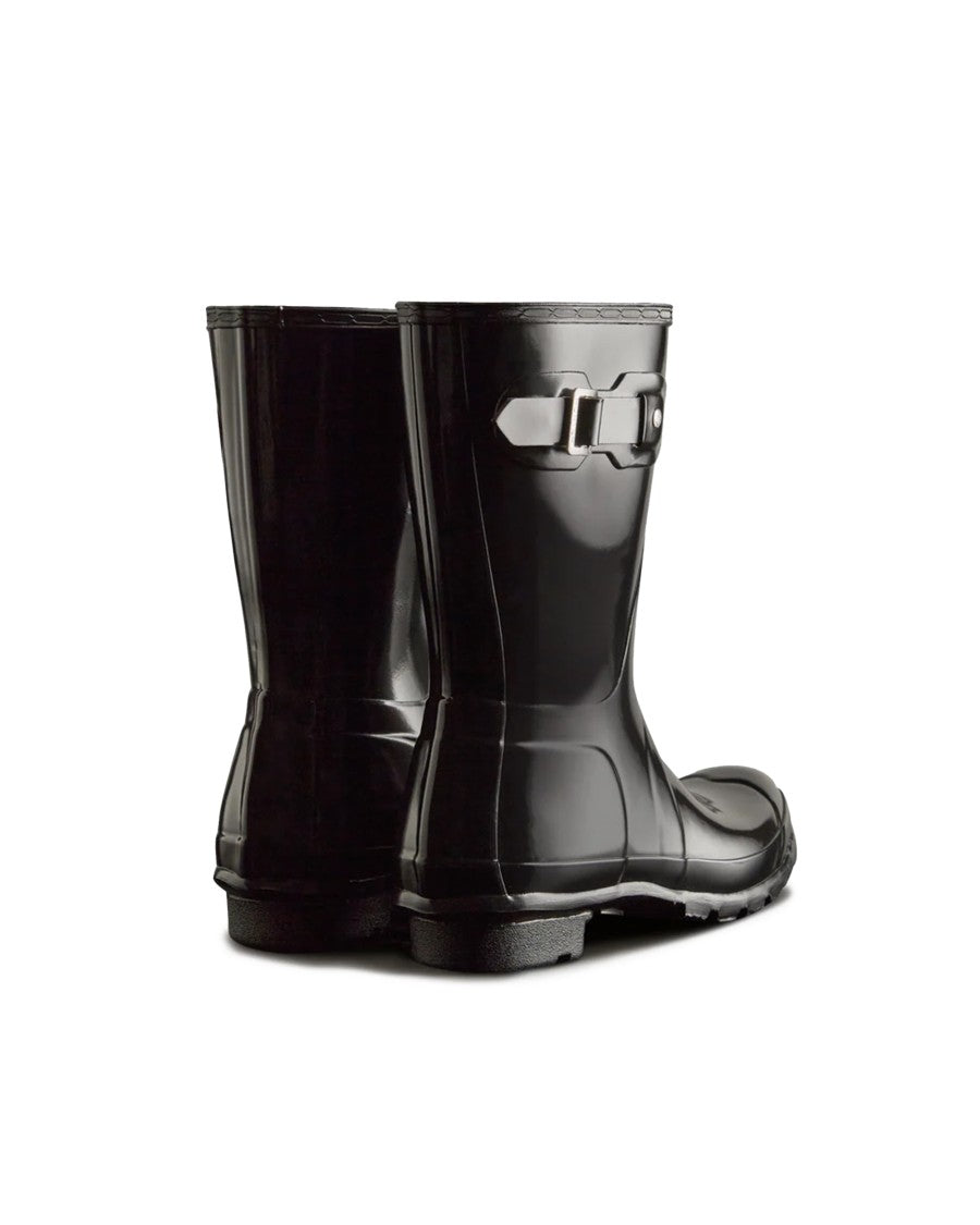 Hunter Original Short Gloss Black Wellington Boots