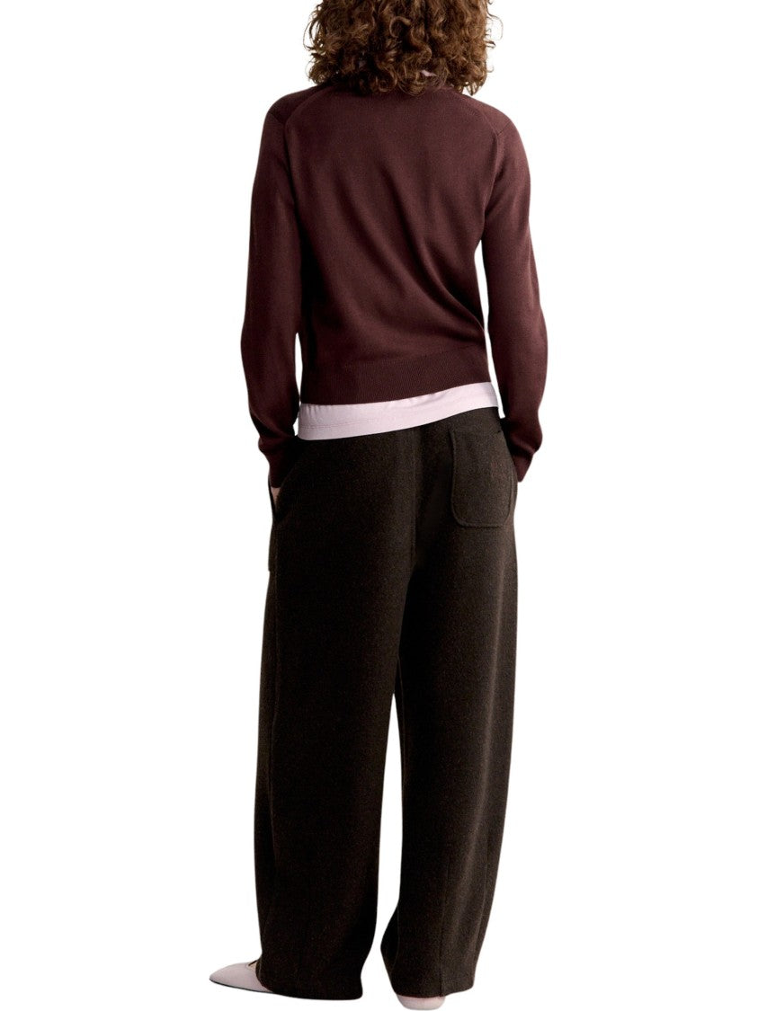 Maison Kitsuné Merino Jumper With Embroidered Fox Emblem