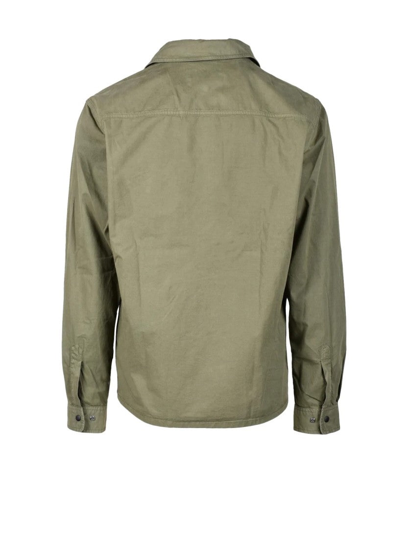 Woolrich Olive Green Casual Cotton Zip Jacket