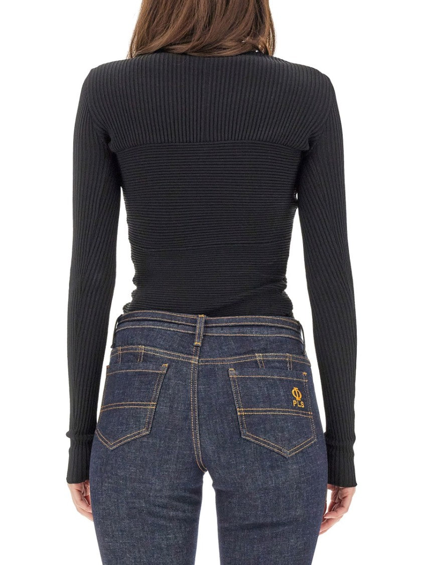 Philosophy Di Lorenzo Serafini Cut-Out Front Mesh Top