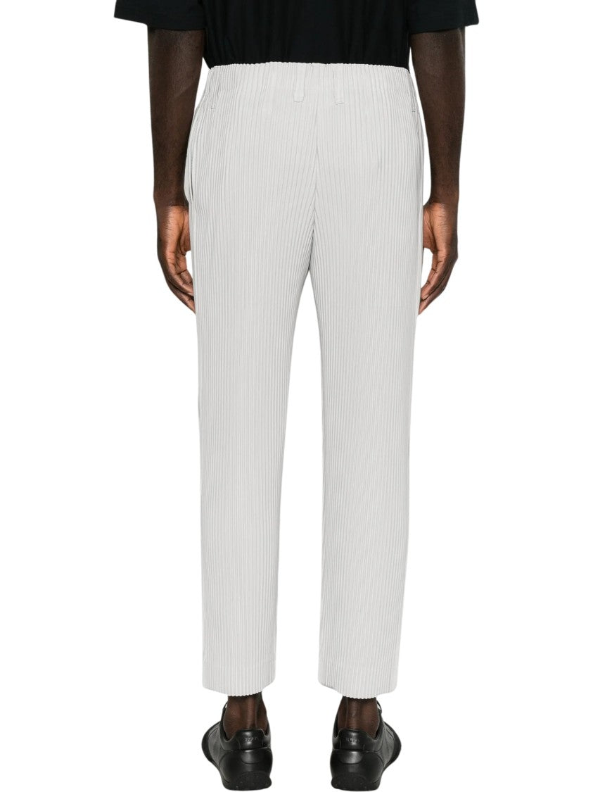Homme Plissé Issey Miyake Plissé-Effect Cropped Trousers With Relaxed Fit