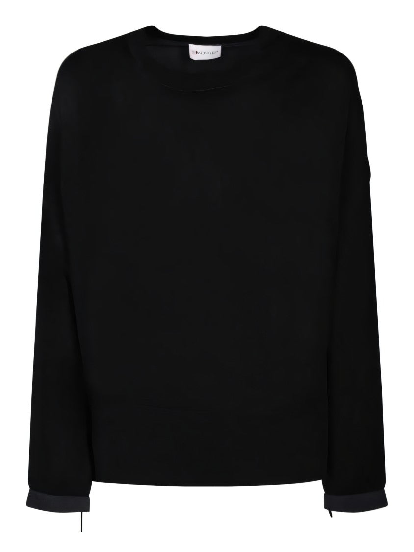 Moncler Relaxed Fit Black Sweater