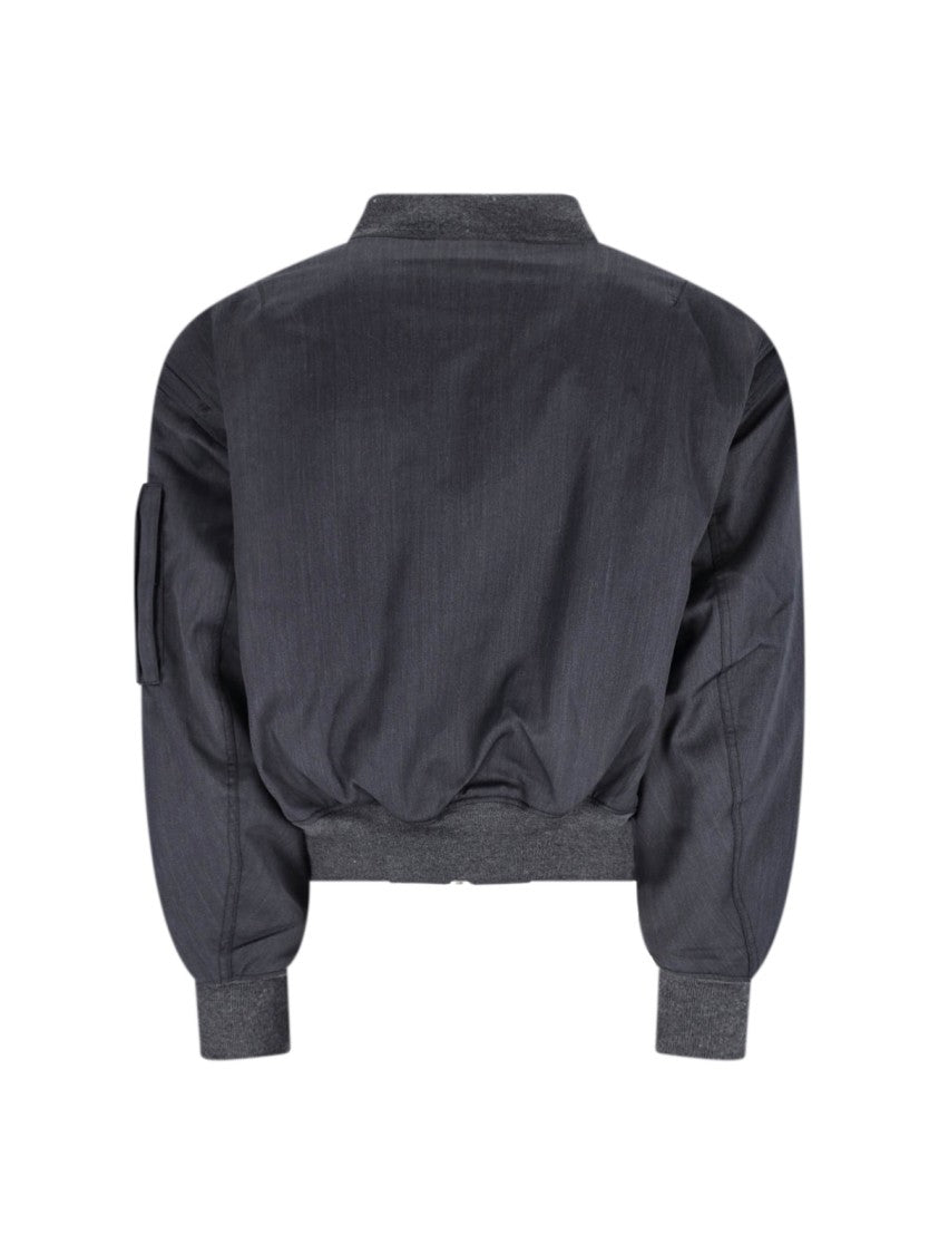 Entire Studios Bomber Jacket With Ribbed Collar