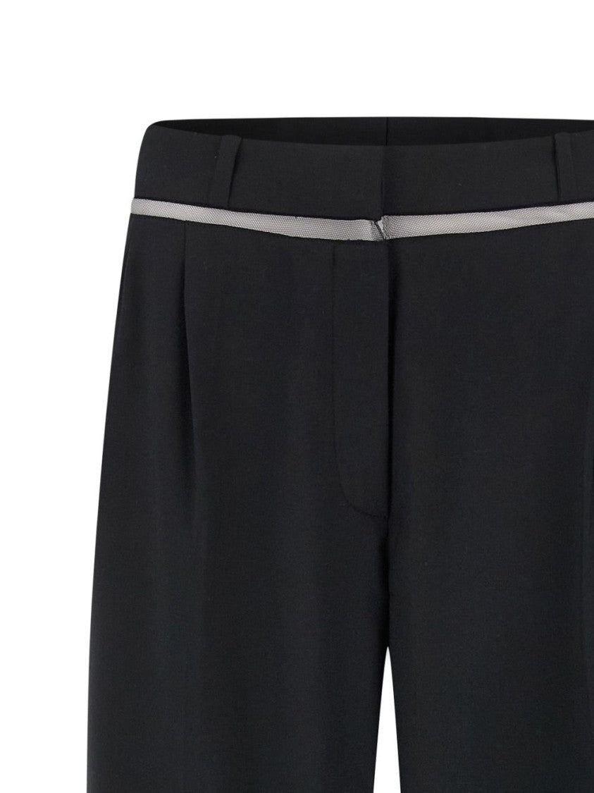 Nensi Dojaka Tailored Black Wool Blend Trousers