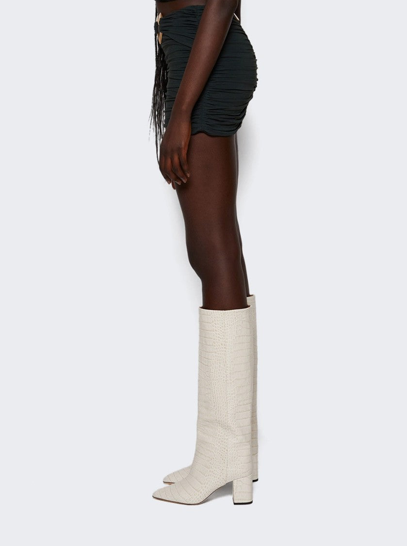 Area Heart Ruched Mini Skirt