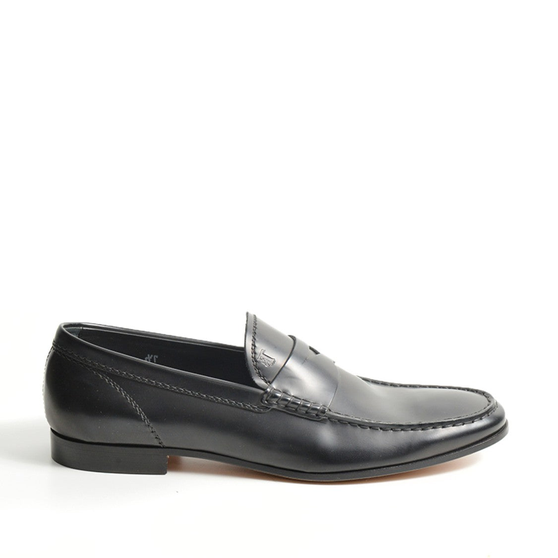 Tod's Classic Black Leather Moccasin
