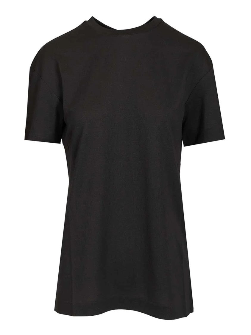 Jacquemus Black Crew Neckline Flared Hem T-Shirt