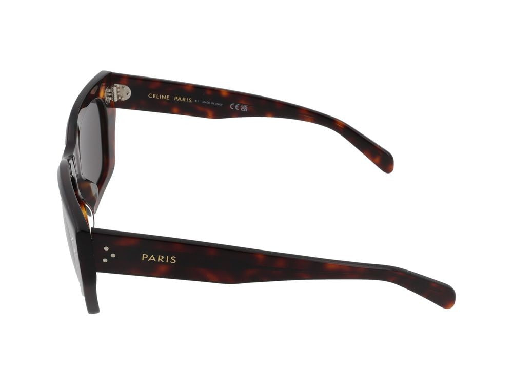 Celine Bold Oversized Tortoiseshell Square Frame Sunglasses