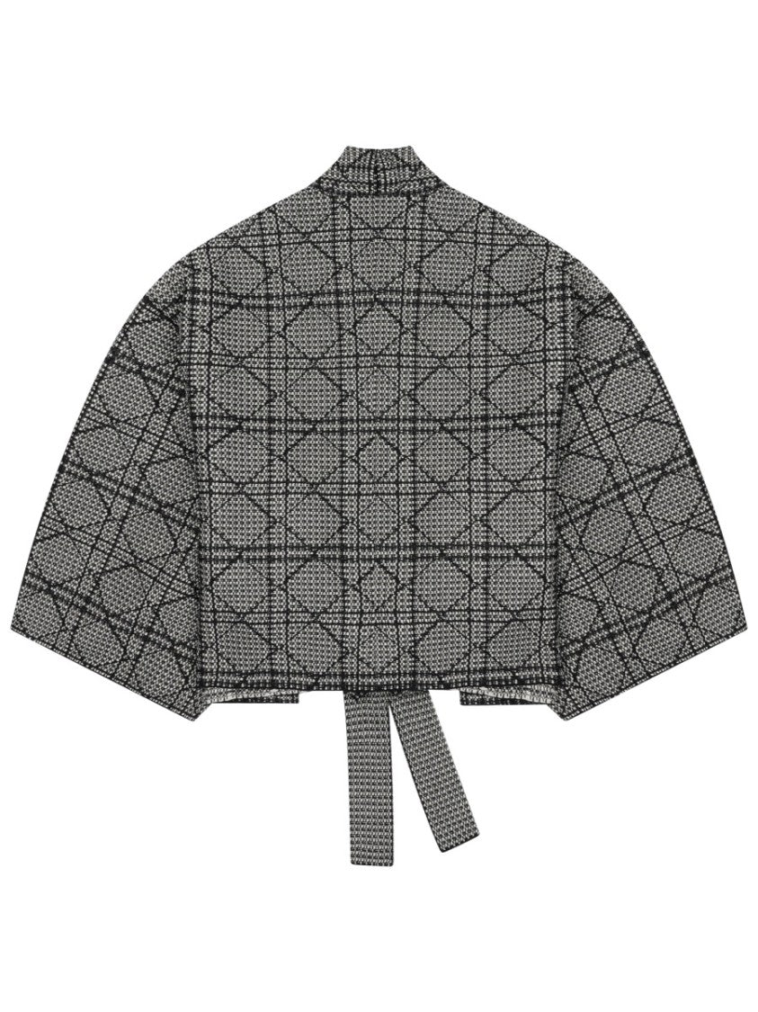 Dior Cotton-Blend Cannage Cropped Jacket