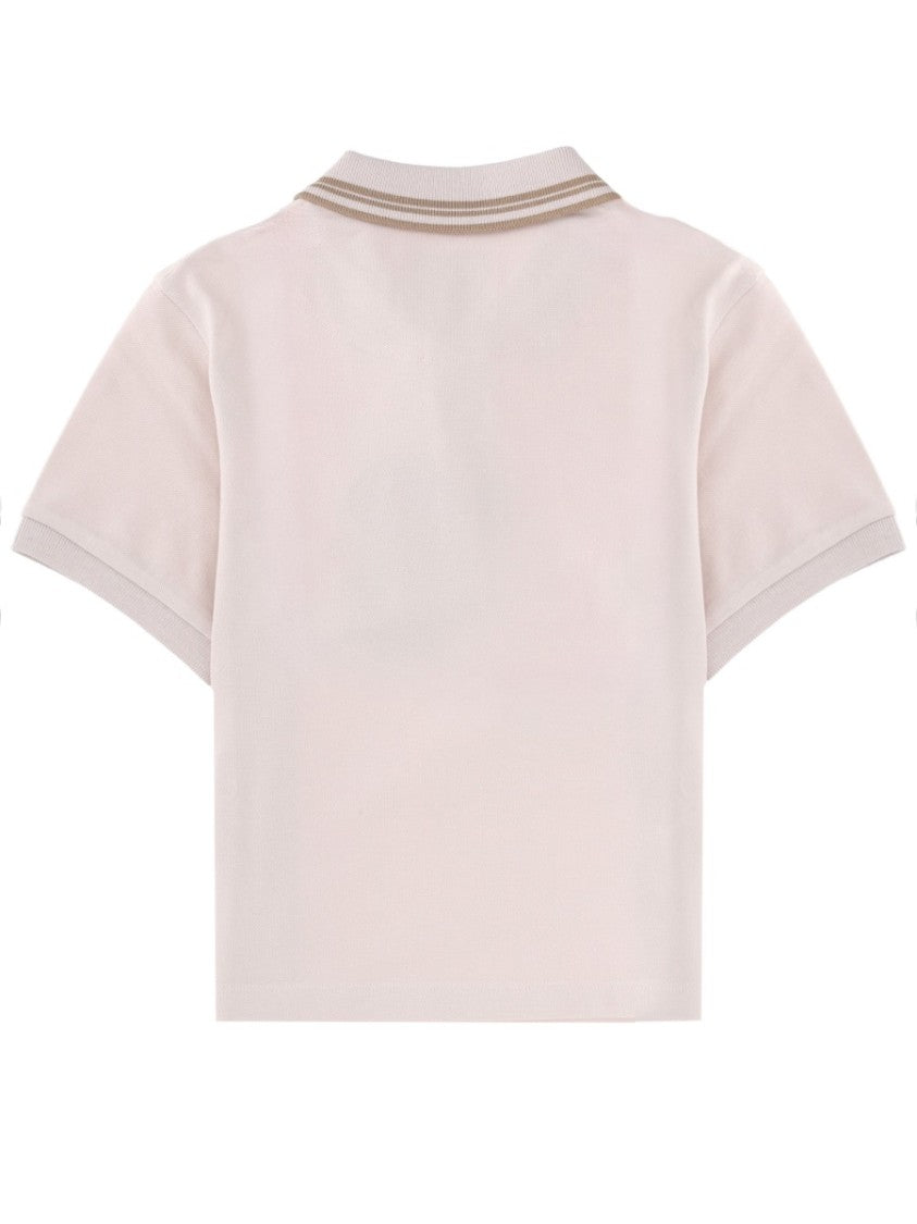 Vivienne Westwood Cropped Double Stripe Cotton Polo Shirt