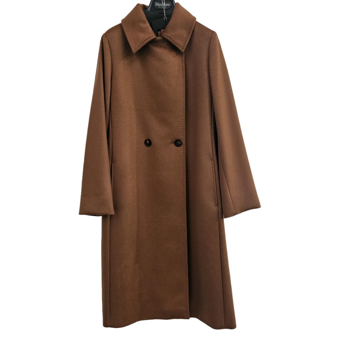 Max Mara Double-Breasted Wool Coat With Structured Collar