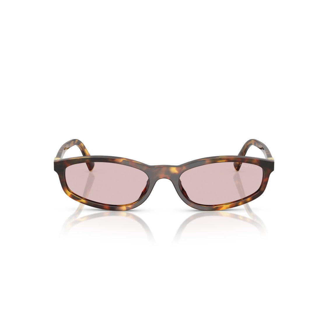 Miu Miu 0Mu A06s Rectangular Tortoiseshell Acetate Sunglasses