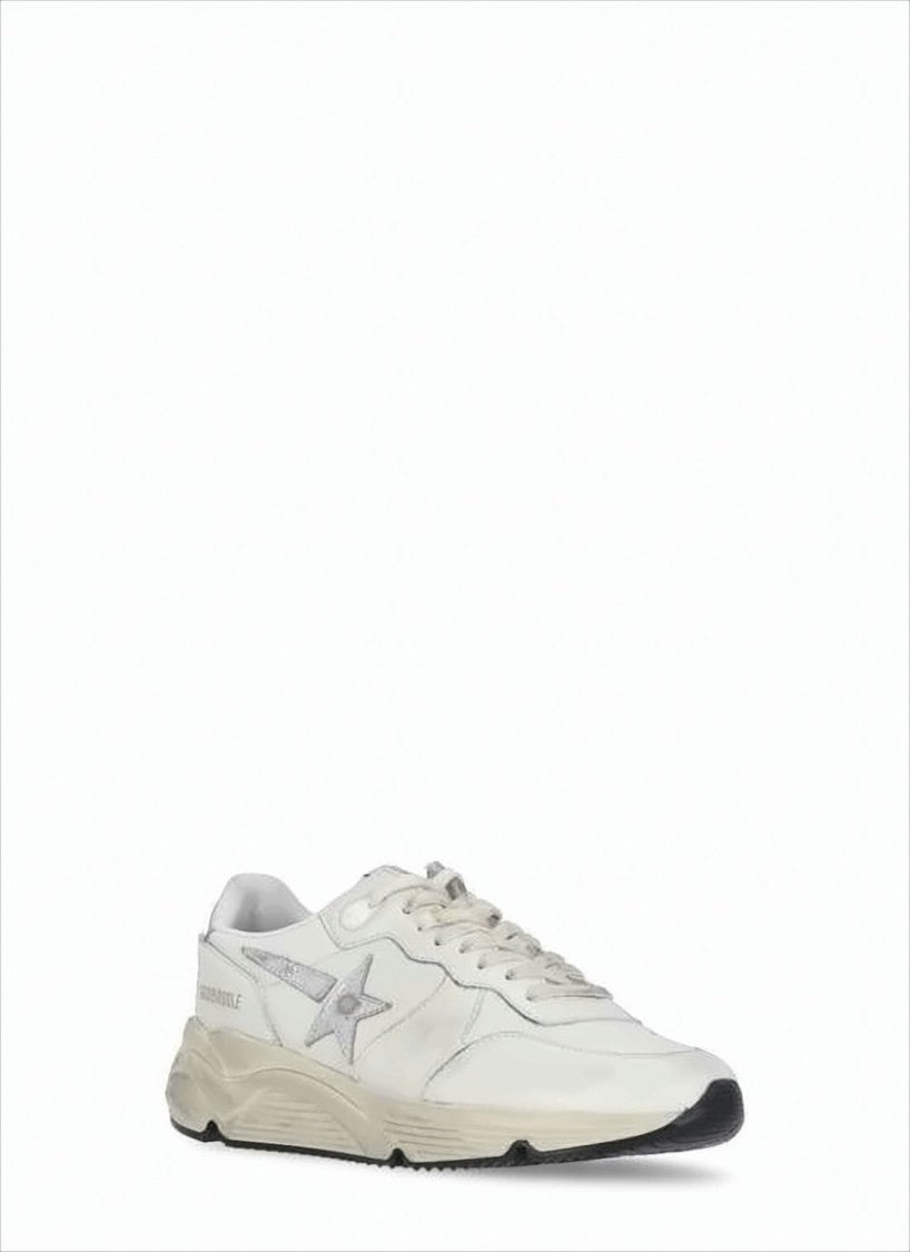 Golden Goose Low-Top Leather Sneakers With Vintage Appeal