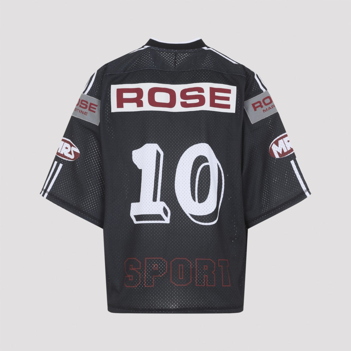 Martine Rose Black Oversized Hockey T-Shirt