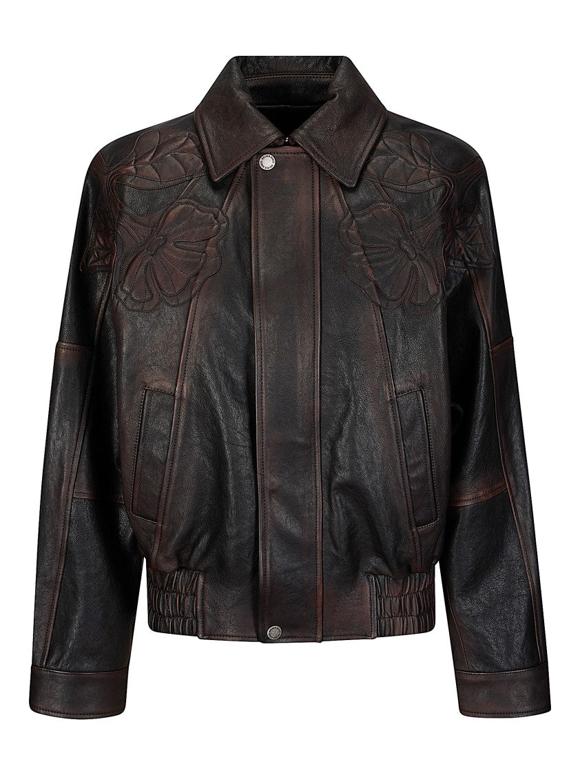 Golden Goose W's Oversized Leather Bomber Jacket