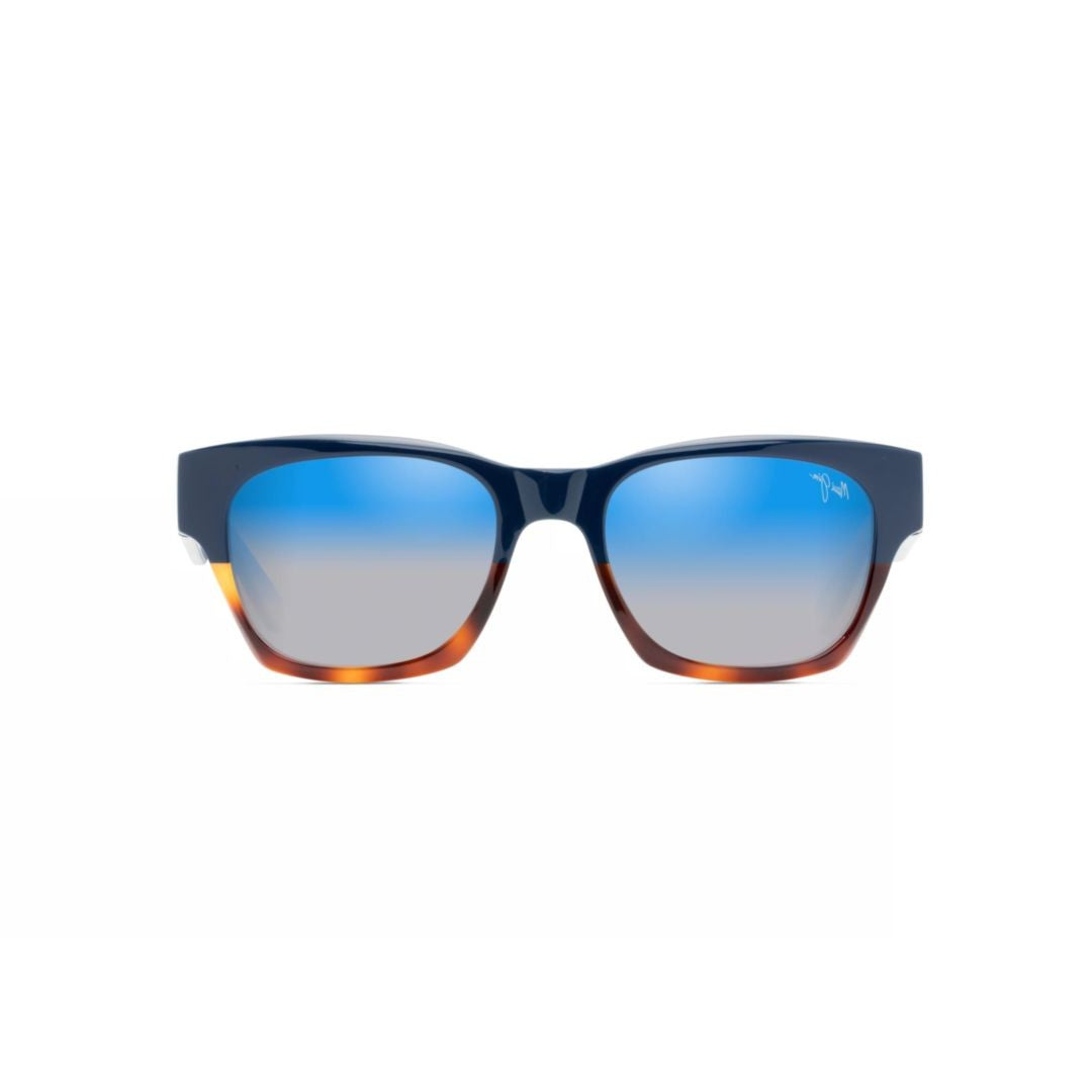 Maui Jim Valley Isle Gradient Rectangular Frame Sunglasses With Tortoiseshell Detail