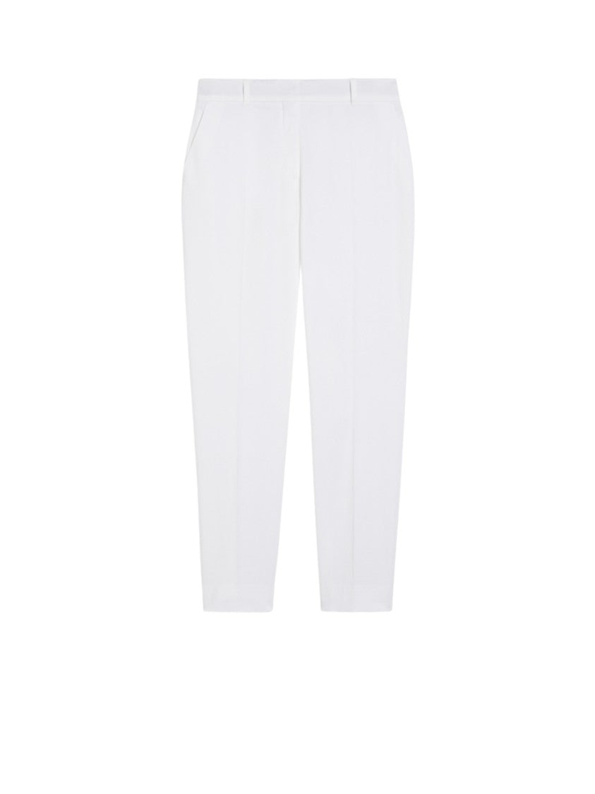 Max Mara Tailored White Straight-Leg Pants