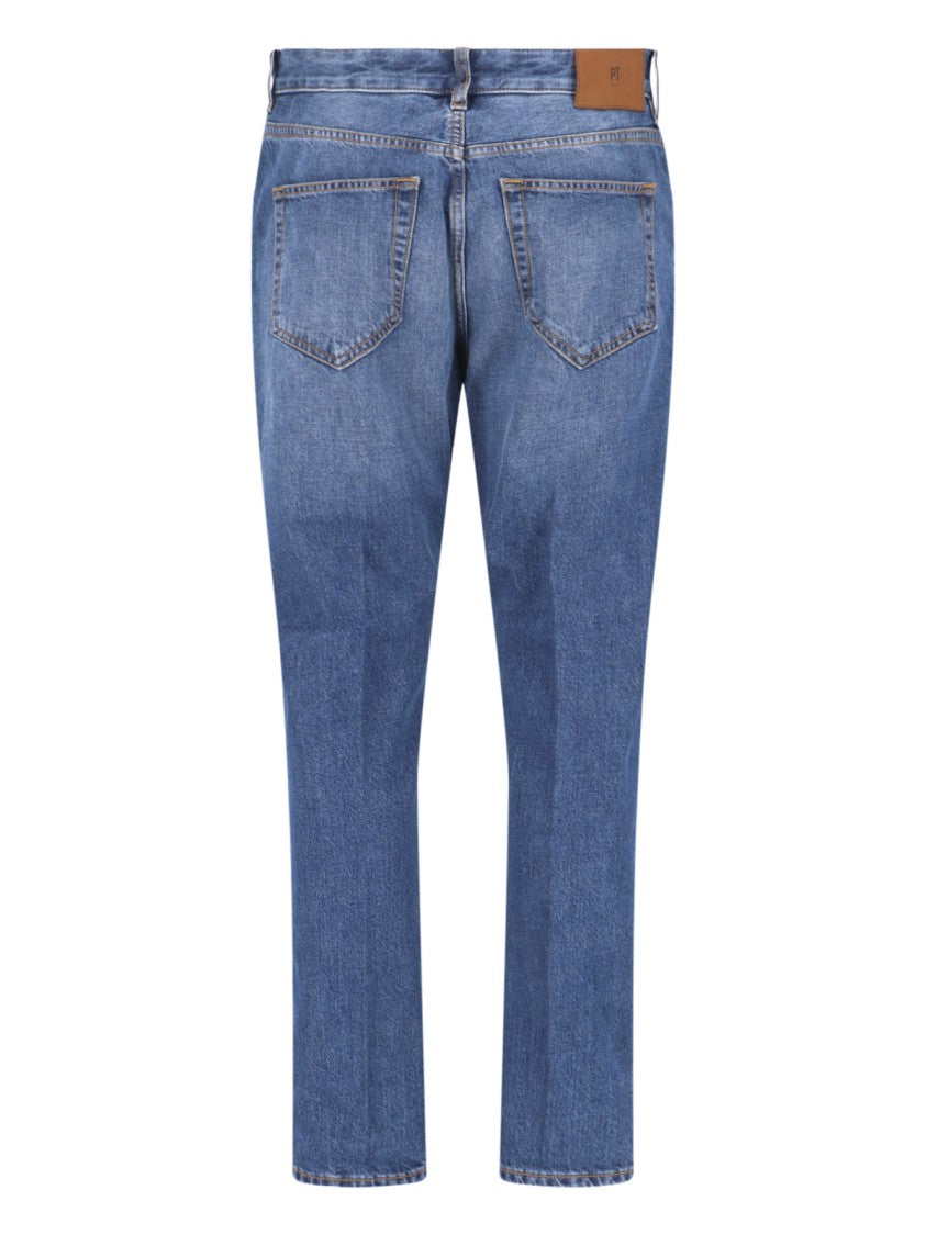 Pt Torino Straight-Leg Denim Jeans With Classic Five-Pocket