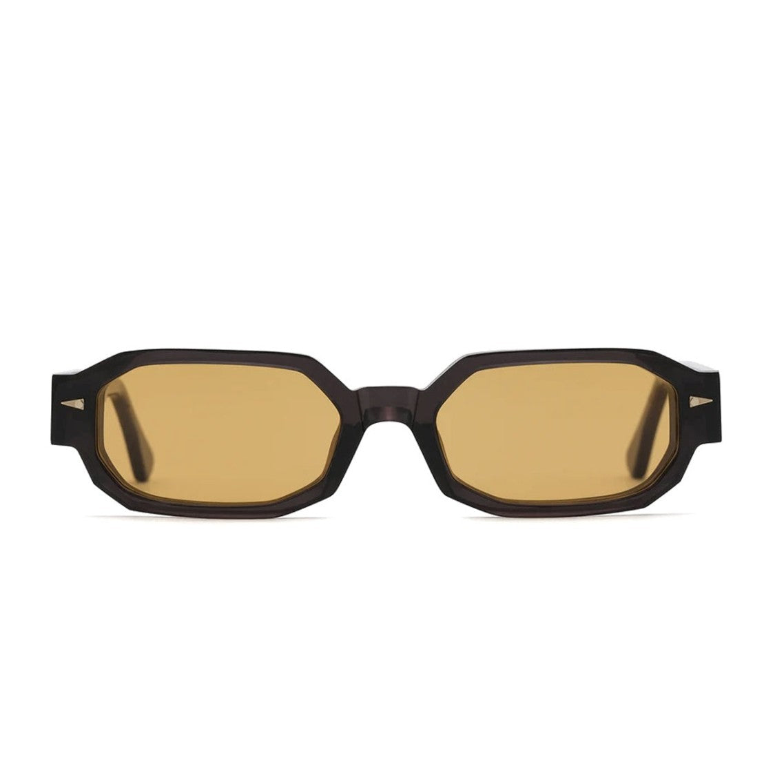 Ahlem Darklight Honey Jules Geometric Celluloid Sunglasses