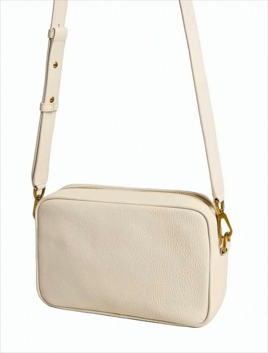Golden Goose Textured Goatskin Leather Crossbody Bag With Embossed Star Design