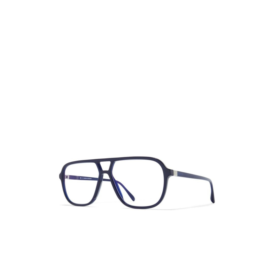 Mykita Navy Blue Kami Double Bridge Geometric Sunglasses