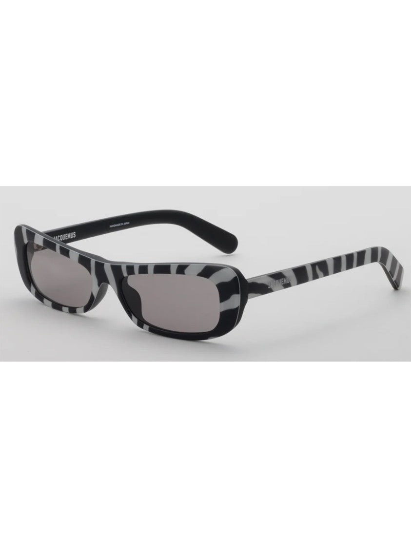 Jacquemus Zebra Print Optical Frames With Bold Rectangular Silhouette