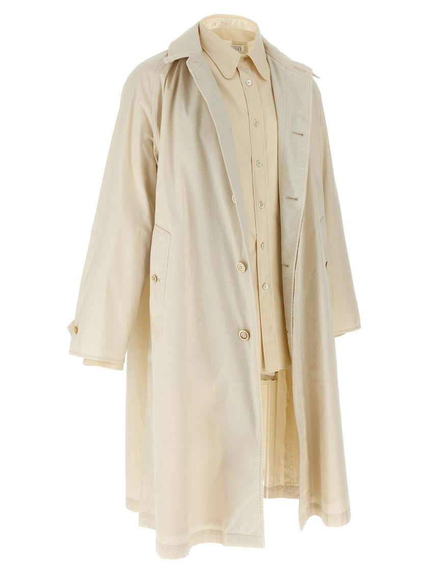 Maison Margiela Layered Cotton Trench Coat